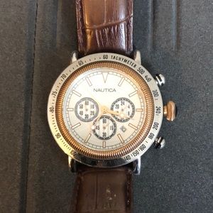 Men’s Nautica Watch with Leather band
